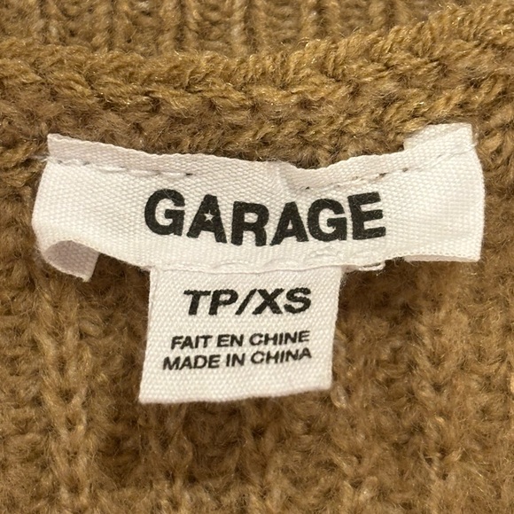 Garage Tan Ribbed Cardigan - Picture 2 of 3